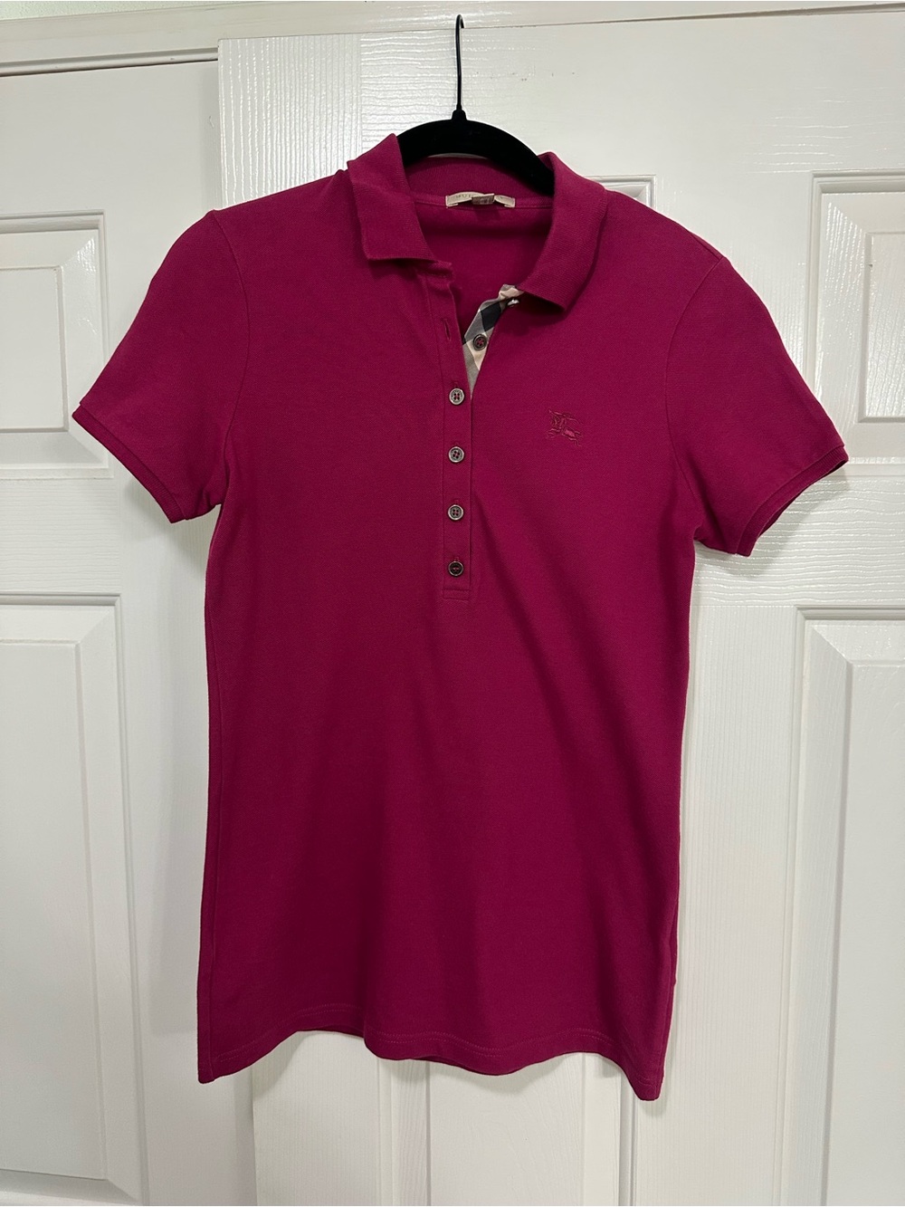 Burberry Polo with Signature Check Trim